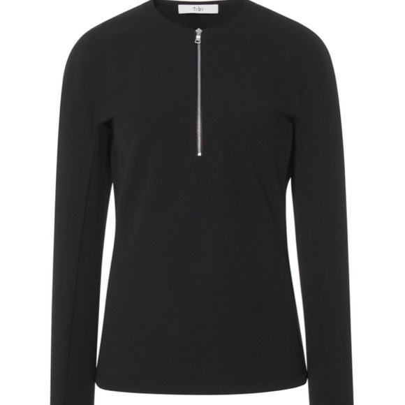 Tibi Structured Crepe Zip Up Top (NWT) Size: 4 - Picture 1 of 5